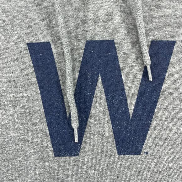 CHICAGO CUBS Hoodie Adult XL NEW ERA Fly the W Flag MLB Fleece Sweatshirt Gray - Picture 11 of 16